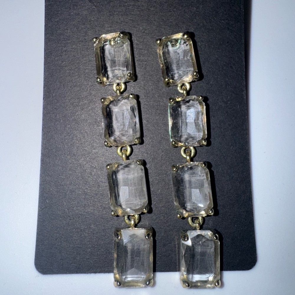 Elegant Gold and Silver Dangle Earrings